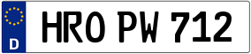 Trailer License Plate